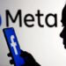 Meta Logo Person On Facebook Cellphone